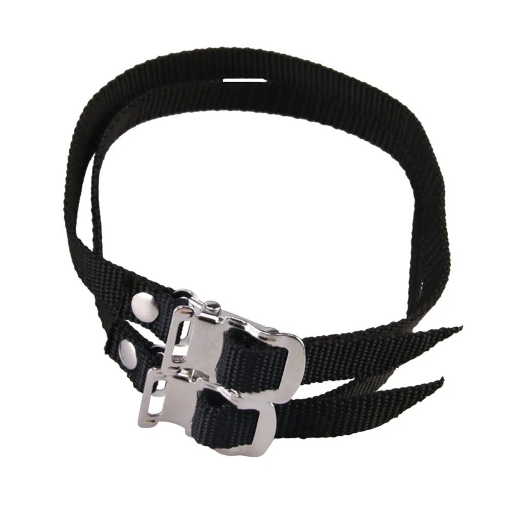 2pcs Exercise Bike Pedal Toe Straps Foot Pedal Strap With Adjustable Metal Buckle Exercise Bike Pedals Clip Straps Fitness Parts