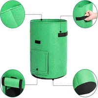 3 Size Felt plant grow bags nonwoven fabric garden potato pot greenhouse vegetable growing bags moisturizing vertical tools 4