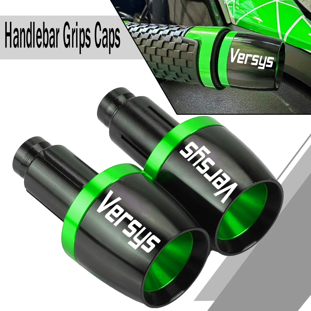 

Motorcycle Accessories CNC Handlebar Grips Handle Bar Cap End Plugs For KAWASAKI Versys 650 1000 versys 650 Versys650 Versys1000