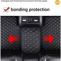 Car Floor Mats For Mitsubishi Outlander 4WD 2WD 2013 2014 2015 2016 2017 2018 2019 2020 2021 Custom Auto Foot Pads Carpet Cover 2