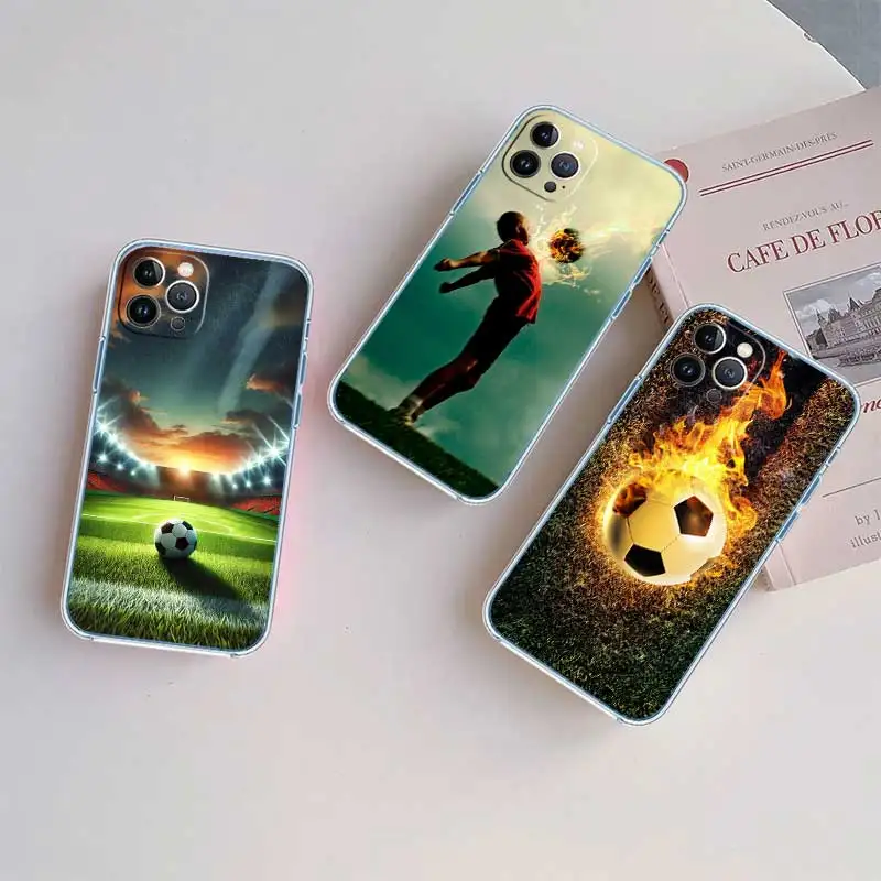 Sleek Football Soccer-Themed Phone Case
