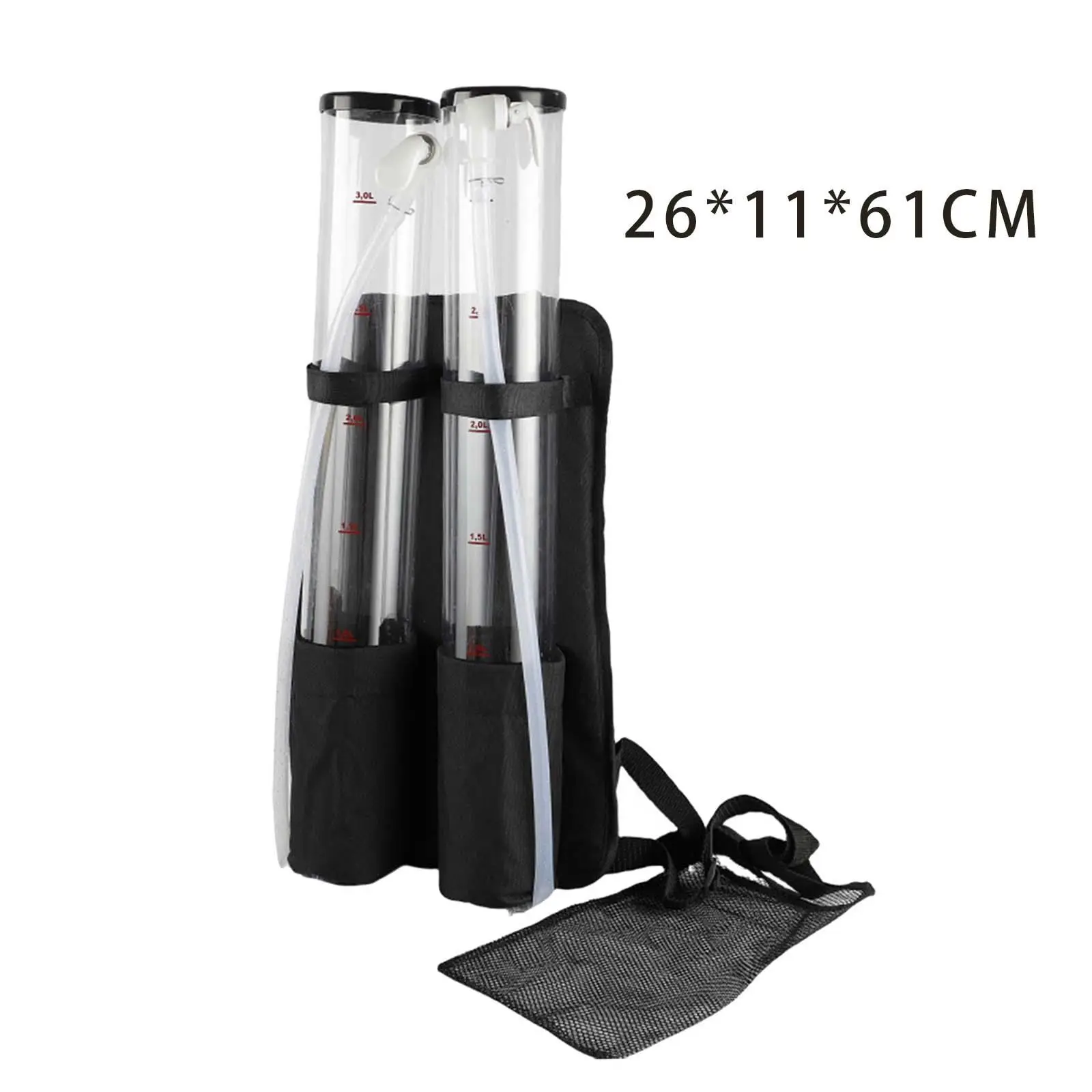 Dual Barrel Portable Backpack Dispenser 3+3 Liter for Kitchens Home Outdoor Dual Barrel Portable Backpack Dispenser 3+3 Liter for Kitchens Home Outdoor