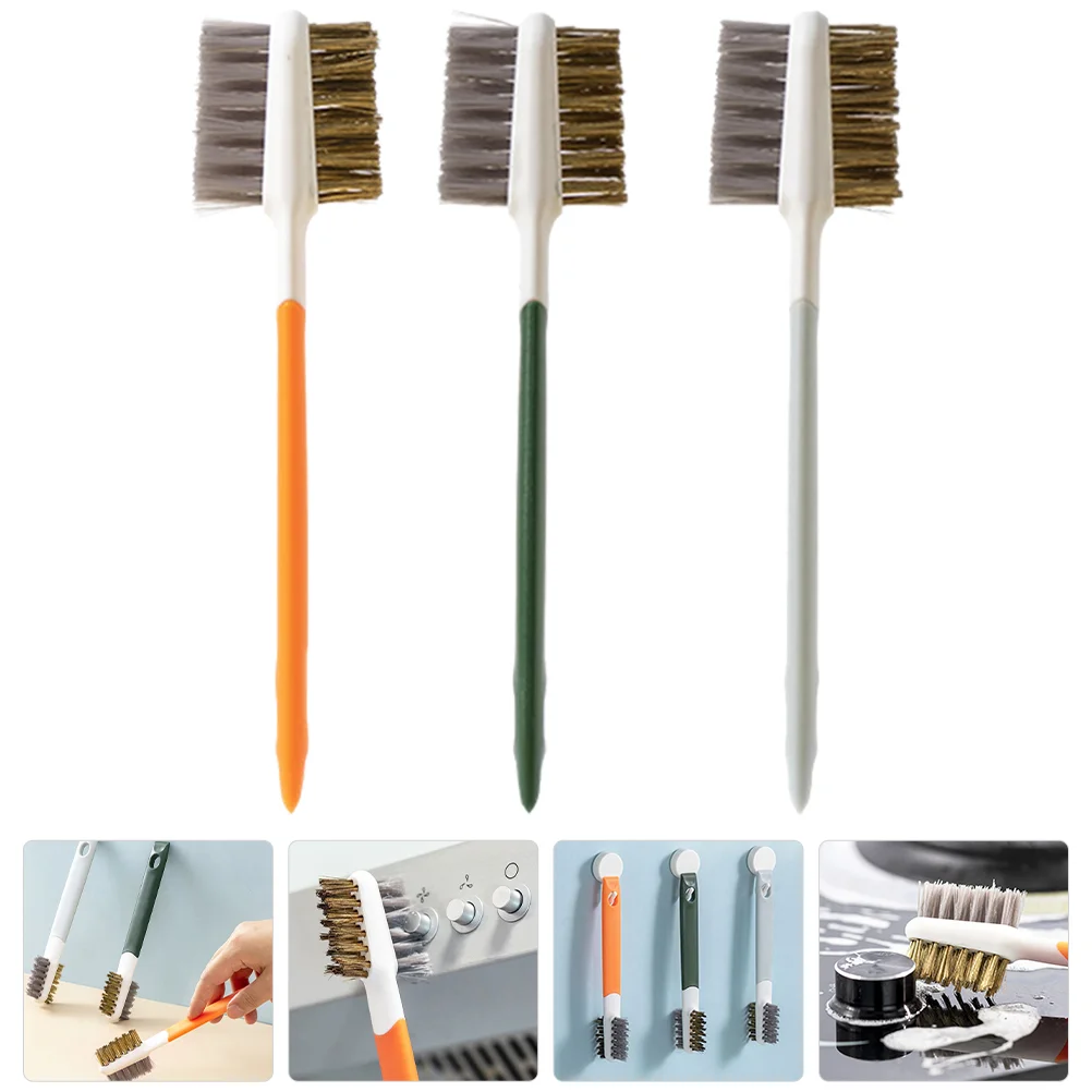

3 Pcs Paint Tools Handle Wire Brush Mini for Gas Stove Stovetop Cleaner Cleaning
