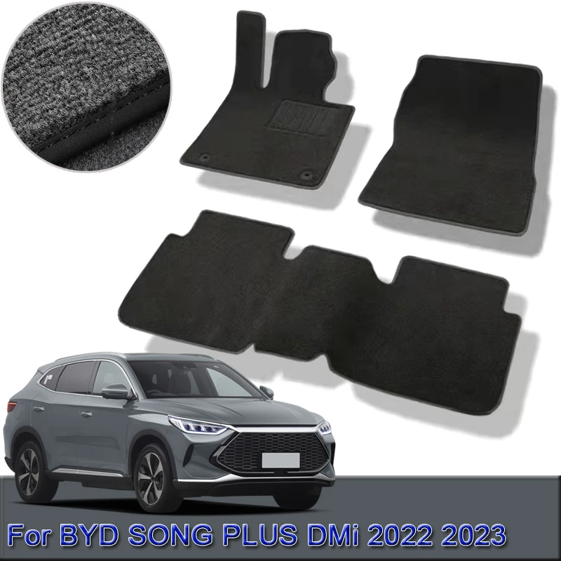 

For BYD SONG PLUS DMi 2022 2023 Custom Car Floor Mats Waterproof Non-Slip Floor Mats Interior Carpets Rugs Foot Pads Accessories