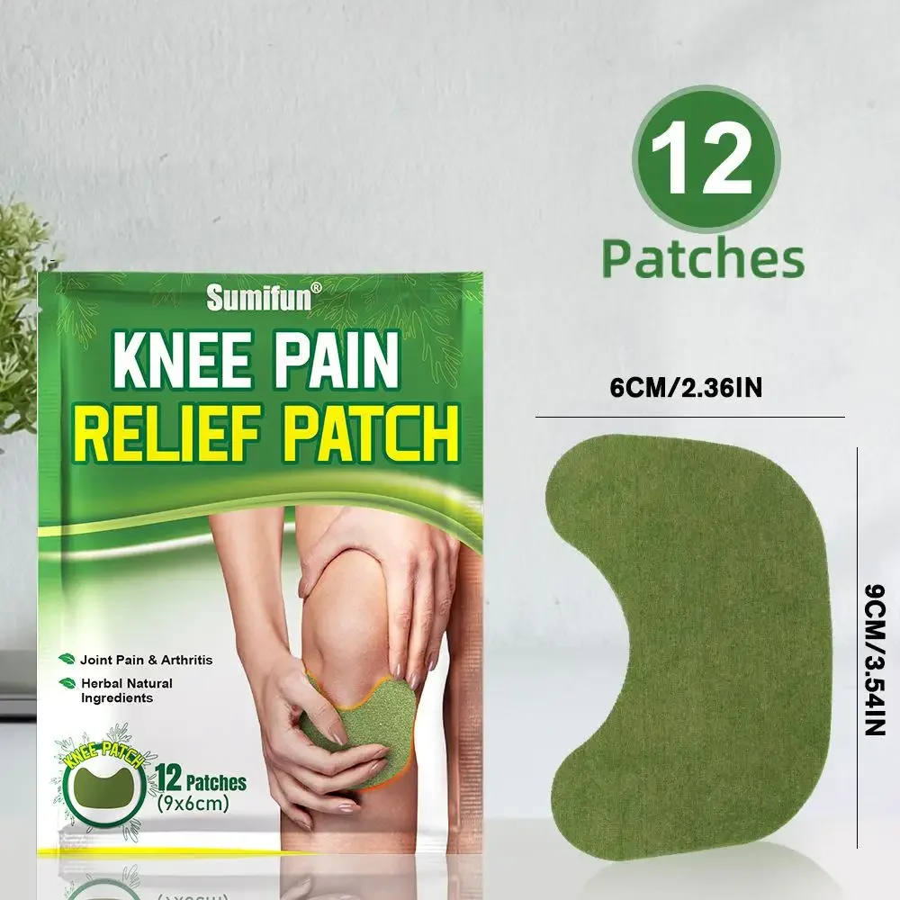 12pcs Knee Plaster Sticker Wormwood Extract Knee Joint Ache Pain Relieving Rheumatoid Arthritis Sprains Patch Body Health Care pain relief patch knee pain relief cream pain relief cream