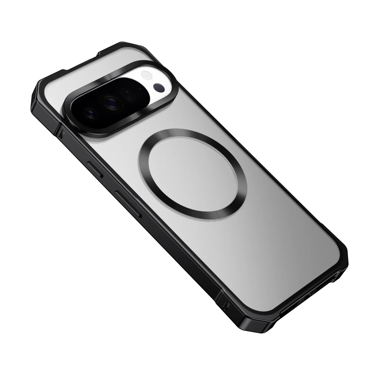 Premium Metal Aluminum Magnetic Frame Phone Case with Lens Protection and Shockproof Shell Cover – Magsafe Compatible