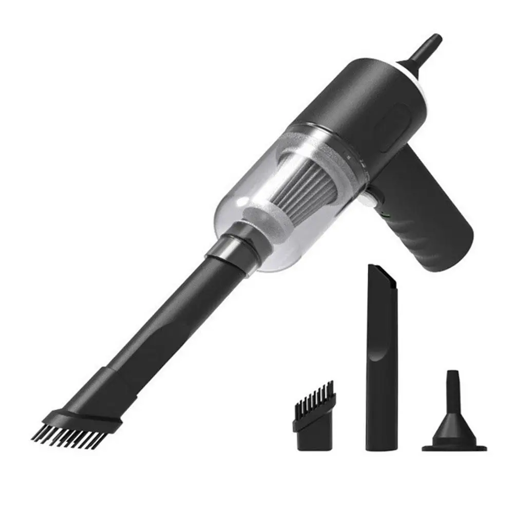 Taşınabilir Araç Süpürgesi, Araba Ev Kullanımı için El Tipi Küçük Süpürge, Aksesuarlarla Çok Amaçlı Araç Hava Pompası