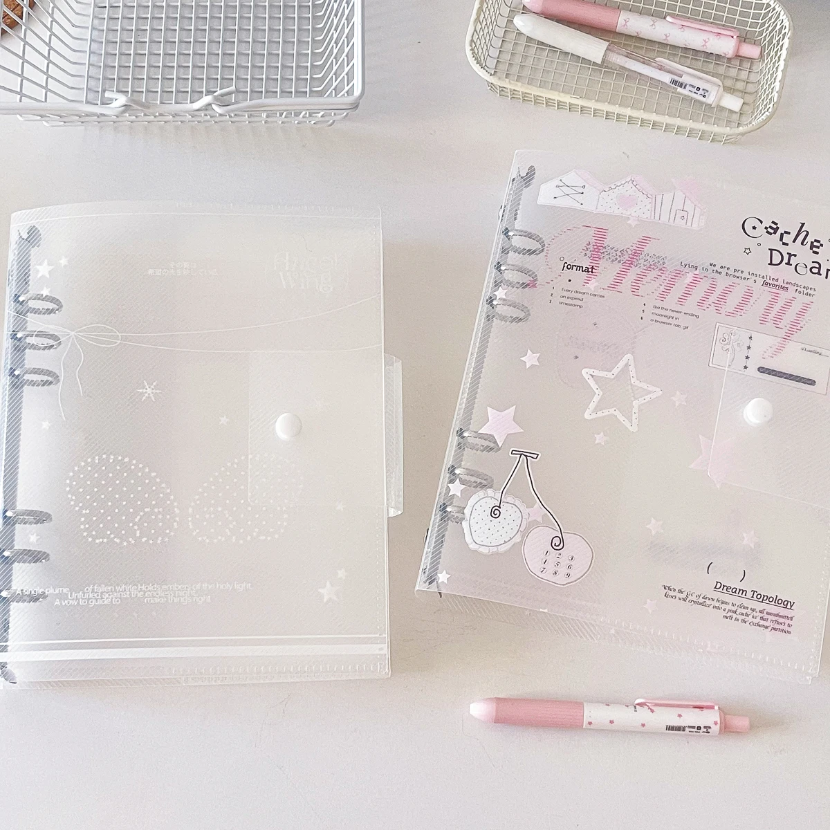 Raccoglitore a fogli mobili A5 Organizzazione Ins Style Raccoglitore ad anelli Notebook Scrub PP Copertina interna del nucleo Note Book Journal Planner Office - immagine 2