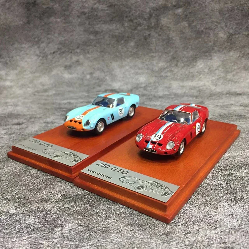 

MiniDream 1:64 модель автомобиля 250 GTO сплав литой под давлением классический спортивный автомобиль-красное и Персиковое покрытие