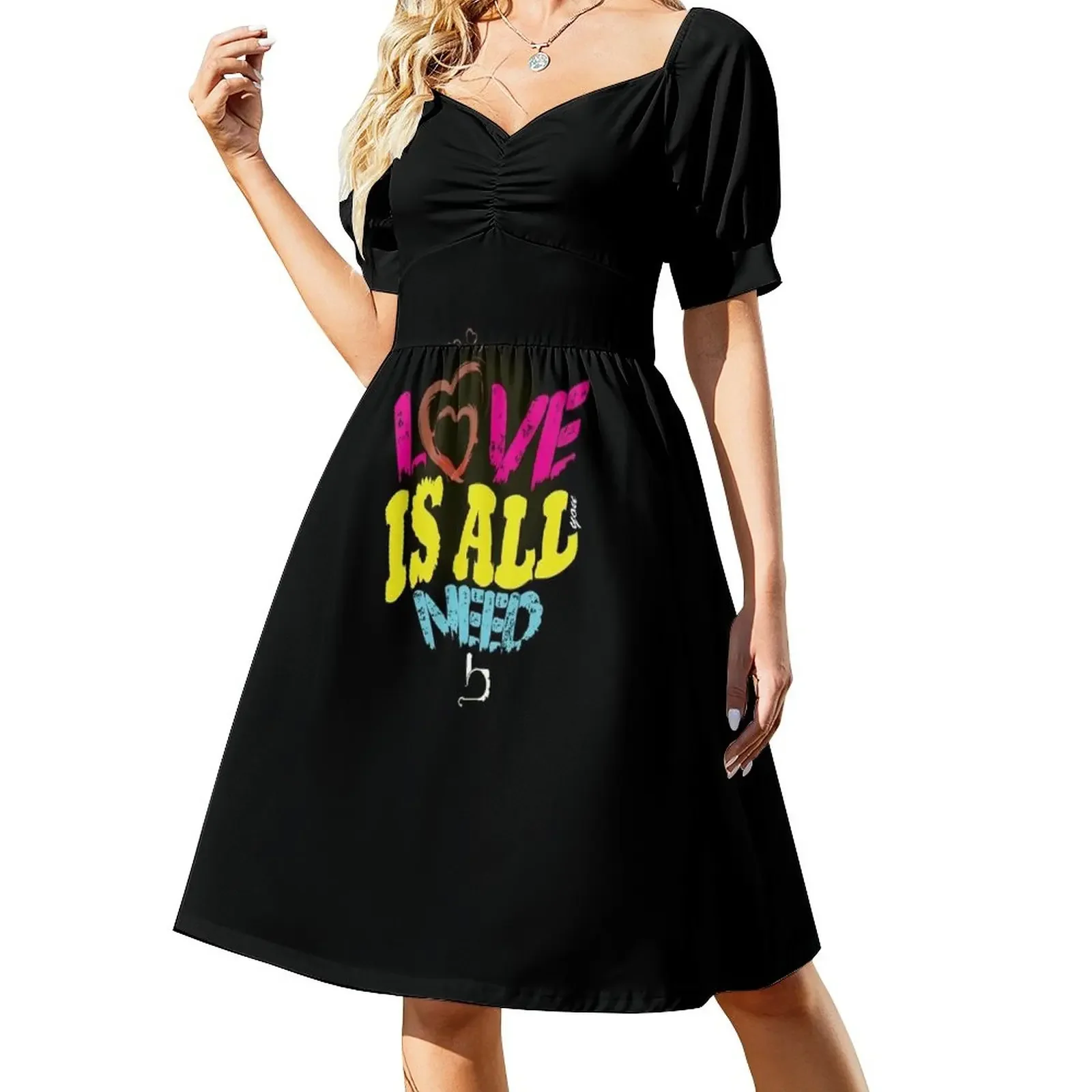 

All you need is love Sleeveless Dress dress dresses women's clothing korea stylish Woman clothing