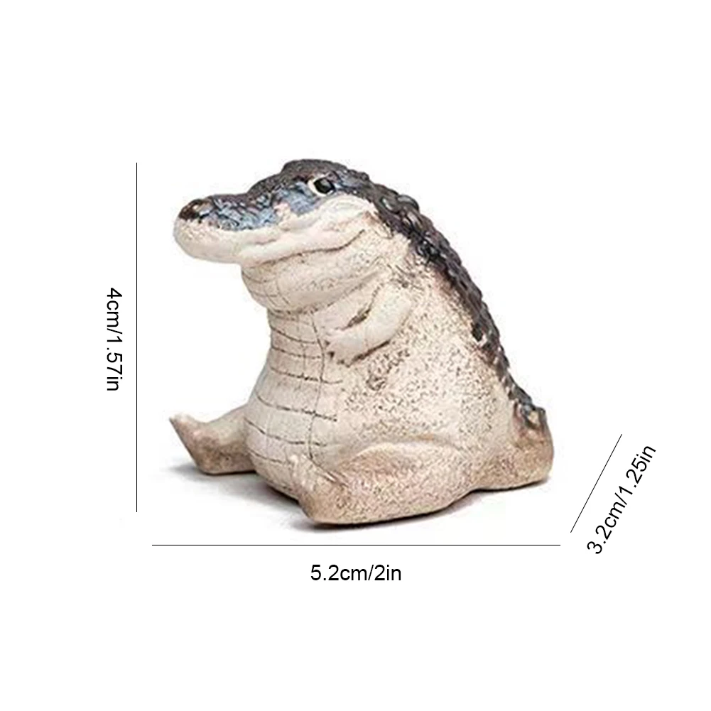 악어 차 애완동물 정교한 제작 자주토 차 애완동물 악어 차 장식품 차 애호가를 위한 선물