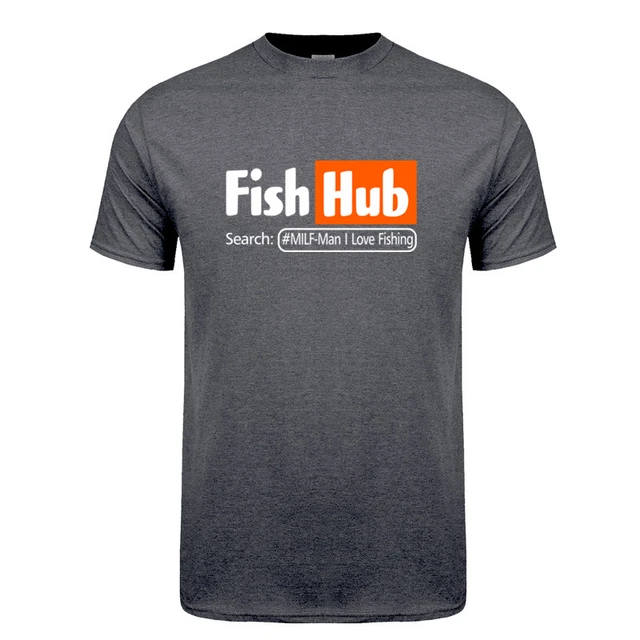 Fish Hub T Shirt Summer Women Men Short Sleeve Funny Funny Fishing