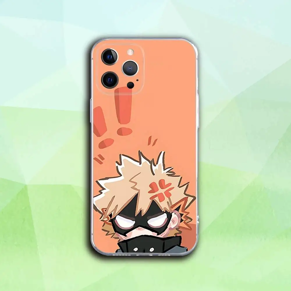 Katsuki Bakugo Hero-Themed Transparent Soft Phone Case
