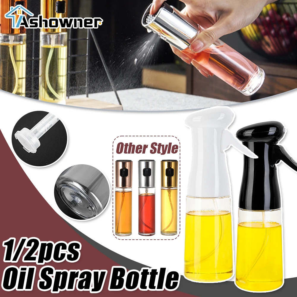Oil Spray Bottle Kitchen Oil Bottle Cooking Baking Grilling Vinegar