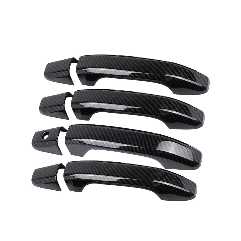 

Накладка на дверную ручку, Стильная черная накладка из углеродного волокна, подходит для GMC Sierra 1500 2500 3500 HD 2018 2017 2016 2015 2014, 1 комплект