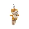 Kawaii Mini Squirrel Stuffed Animals Pendant Decorations Keychain Key Ring Backpack Squirrel Christmas Bitrhday Gift for Kids 6