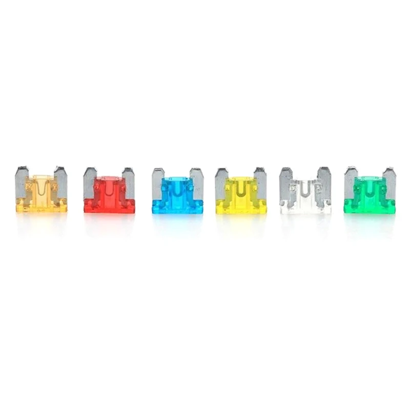 24pcs Auto Car Truck Motorcycle Fuses 5A 10A 15A 20A 25A 30A Mixed Sizes Low Profile Kit Micro Mini Blade Fuse car fuses kit circuit adapters and fuse set