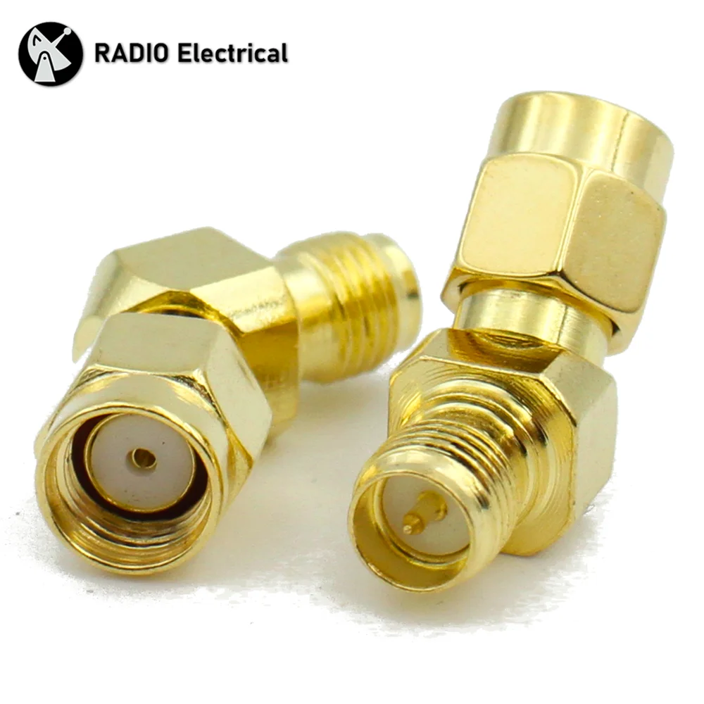 

WIFI image transmission FPV adapter RP SMA Male to RP SMA Female 45 135 Degree Bevel Connector RF Brass Copper