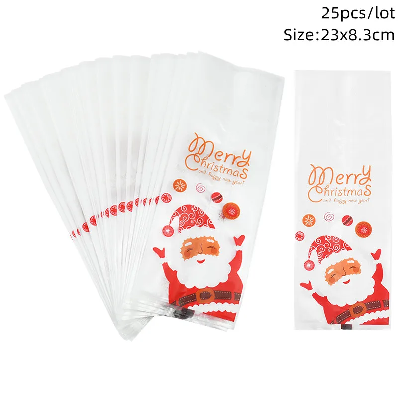 LV TAO 10pcs Christmas Gifts Bags Candy Cookie Food Packing Present Santa  Claus Event & Party X-MAS Packaging for Kids Christmas - AliExpress