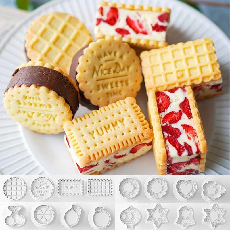 Set Di 3 Stampini A Stantuffo Per Biscotti E Fondente - Forma Quadrifoglio E Trifoglio - Attrezzi Per Decorazione Torte E Pasta Di Zucchero