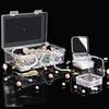 Transparent Plastic Box, Paper Clip Packaging Box, Girls' Accessories, Portable Handheld, Handmade Materials Desktop Storage Box 3