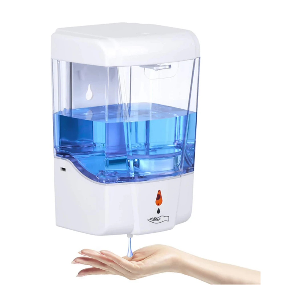 

700ML Automatic Soap Dispenser Touchless Sensor Hand Sanitizer Shampoo Detergent Dispenser Wall Mounted For Bathroom And Kitchen