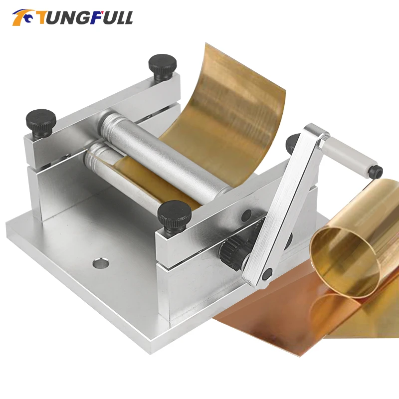 DIY Manual Plate Rolling Machine Soft Metal Tube Bending Machine Household Round Roller Tube Bending Processing Tools tube bender,manual bending machine