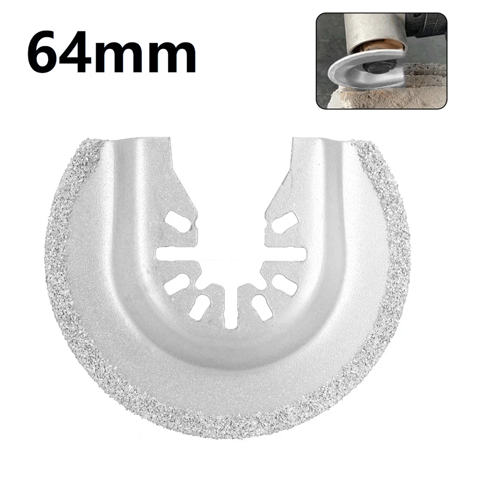 1pcs 64mm Diamond Multi Saw Blade For Remove Grout Mortar Concrete Remove Adhesives Other Stubborn Materials Tool Accessories 1set concrete caulking pump gun cement lime extruder manual mortar sprayer applicator grout filling construction tool