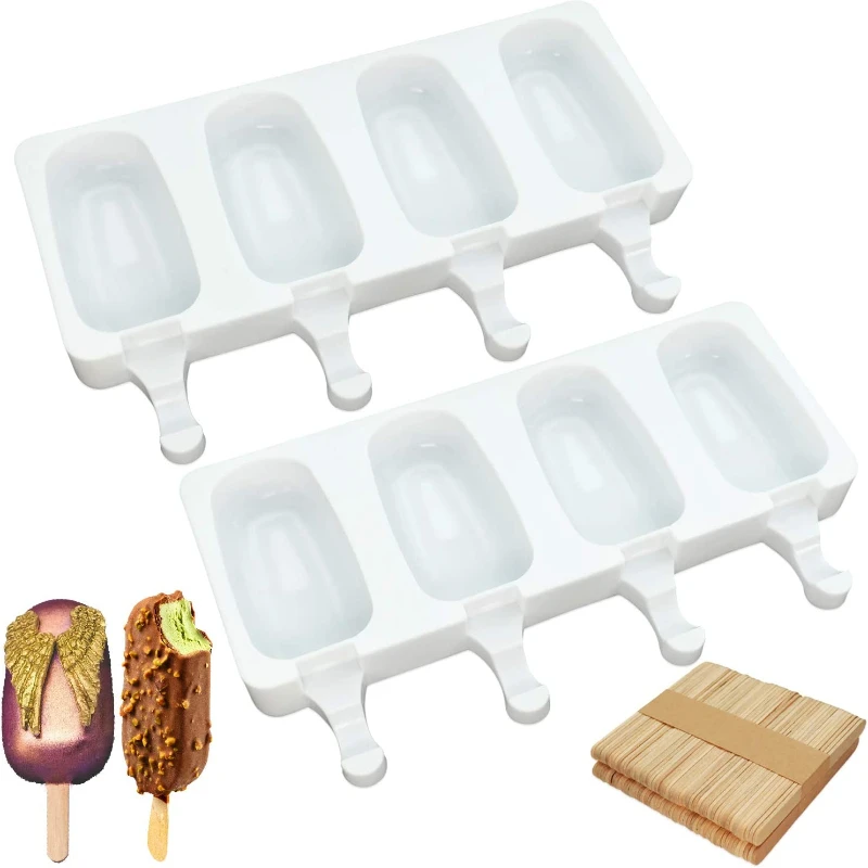 Heart-Shaped Silicone Ice Cream and Popsicle Mold for Party and Bar Decorations