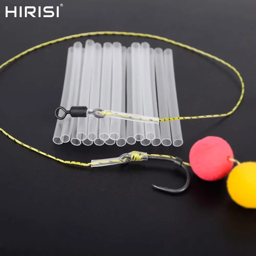 Hirisi 20 Stück Karpfenangeln Heizung Schrumpfschlauch Rigs Schrumpfschlauch Größe 1 mm 2 mm 3 mm Angelzubehör Terminal Tackle