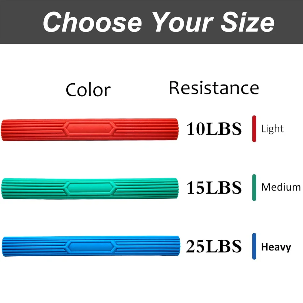 Tennis Elbow Therapy Flexible Bar Flex Therapy Bar Strengthener Resistance Bar Golfer Elbow Tendonitis Forearms Pain Relief Forearm Exerciser