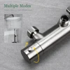 Brushed Nickel Thermostatic Shower Faucets Sets Wall Mount Brass Bathroom Mixer Rainshower Faucet Rainfall Shower Systems Thermo 5