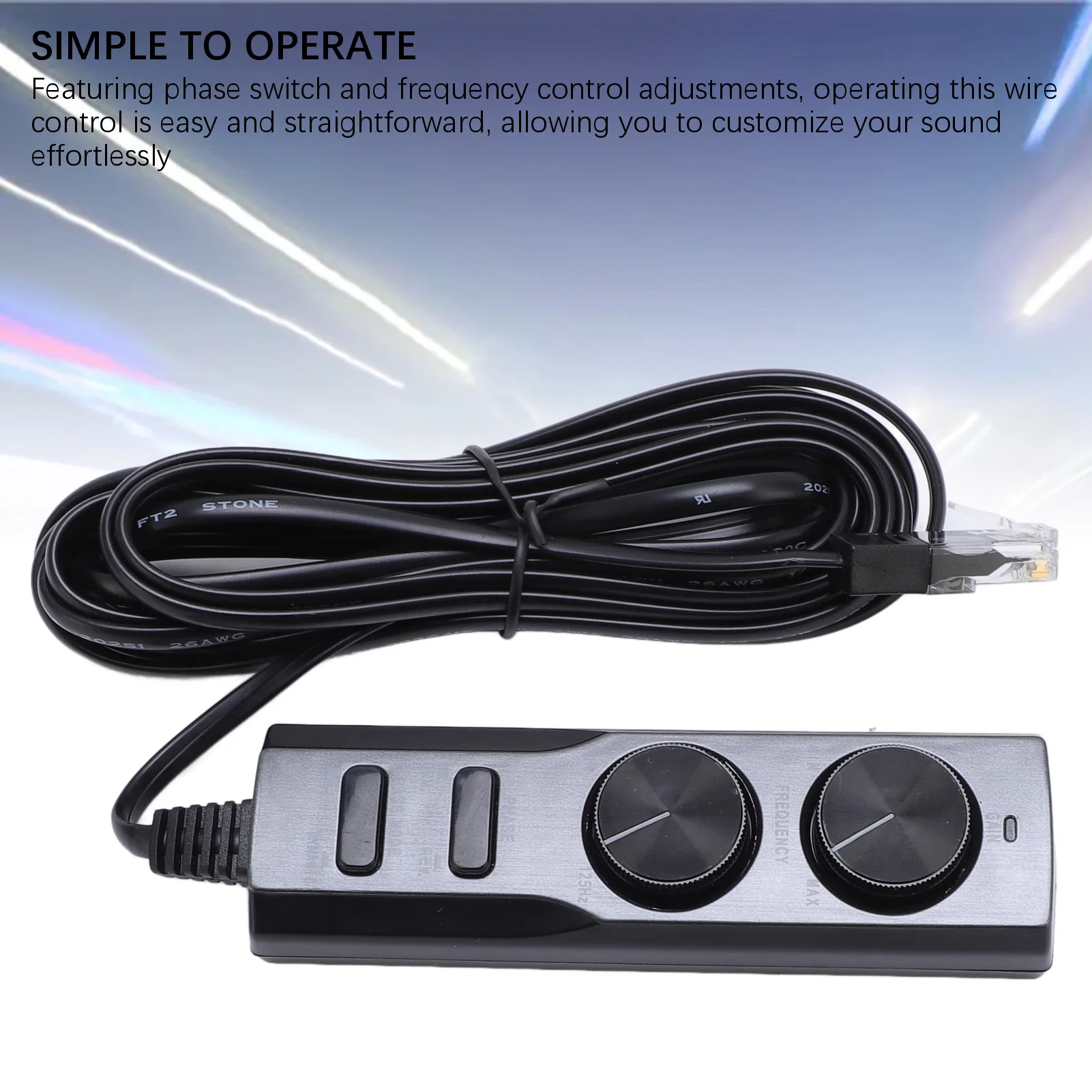 Wire Control For TS WX130DA Wire Control For TS WX130DA Car Stereo Ultra Thin Subwoofer Speaker Control Cable Audio Wire Control