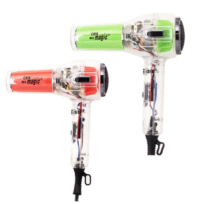 Professional Hair Dryer 1800W Negative Ion Blow Dryer Hair Care Salon Barber Powerful Hair Styling Tool wenxing 1800w 220v electric nailer 10 30mm straight nail staple piercing gun lightweight woodworking power tool