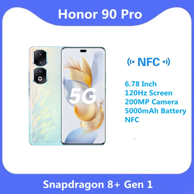 Official HONOR 90 Pro 5G Snapdragon 8+ Gen 1 200MP Main Camera