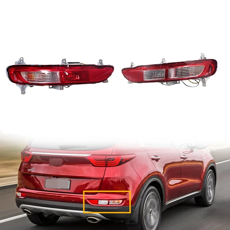 Car Rear Bumper Fog Light Parking Warning Reflector Led Taillights For