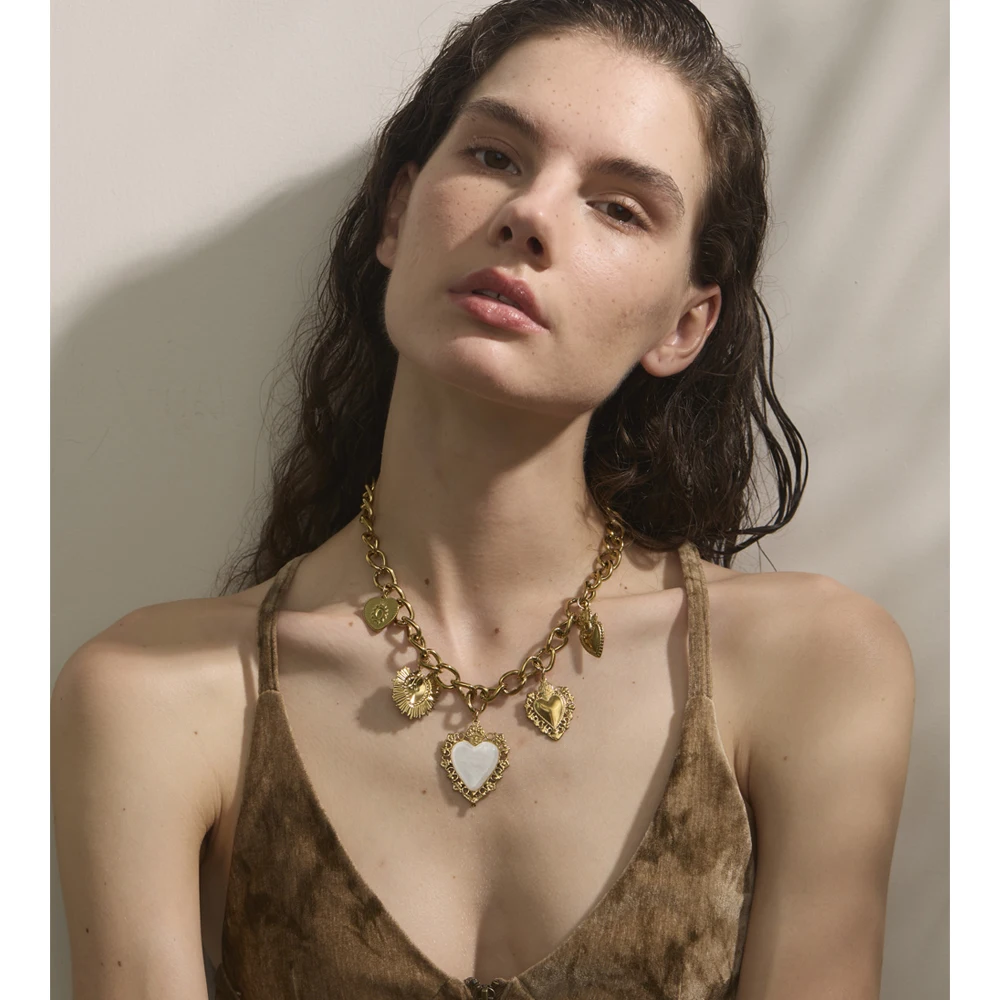 Yhpup Necklace Stainless Steel
