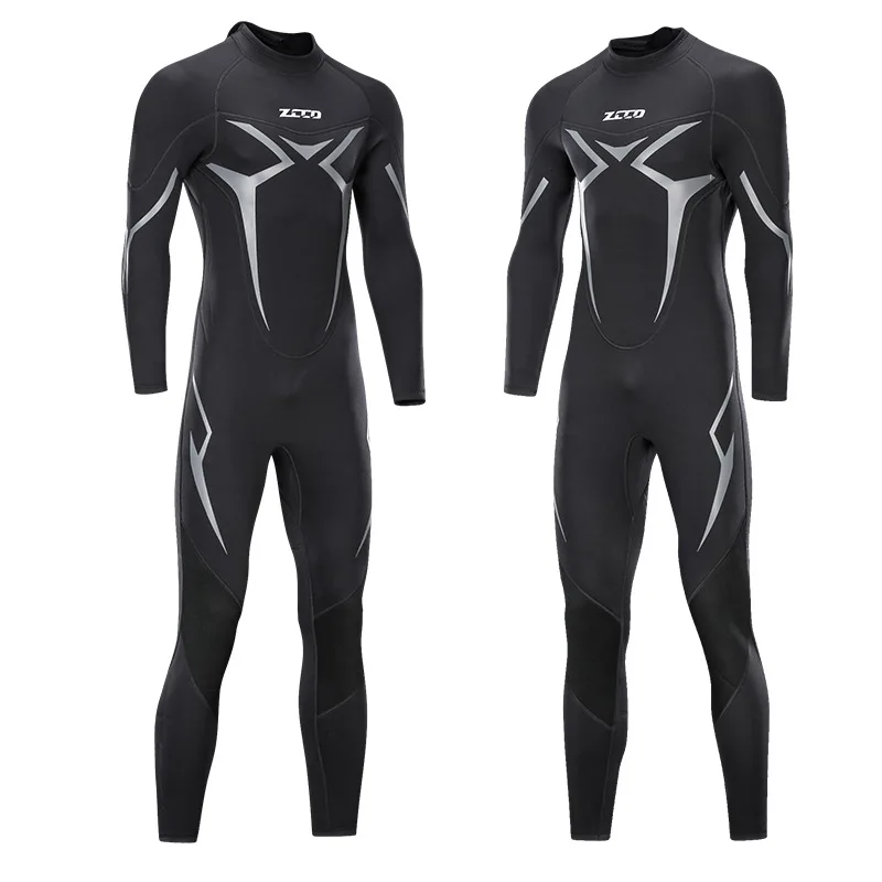 Men Wetsuit 3mm Premium Neoprene Thickening Full Sleeve Dive Skin for Spearfishing Snorkeling Surfing Canoeing Scuba Diving Suit 3