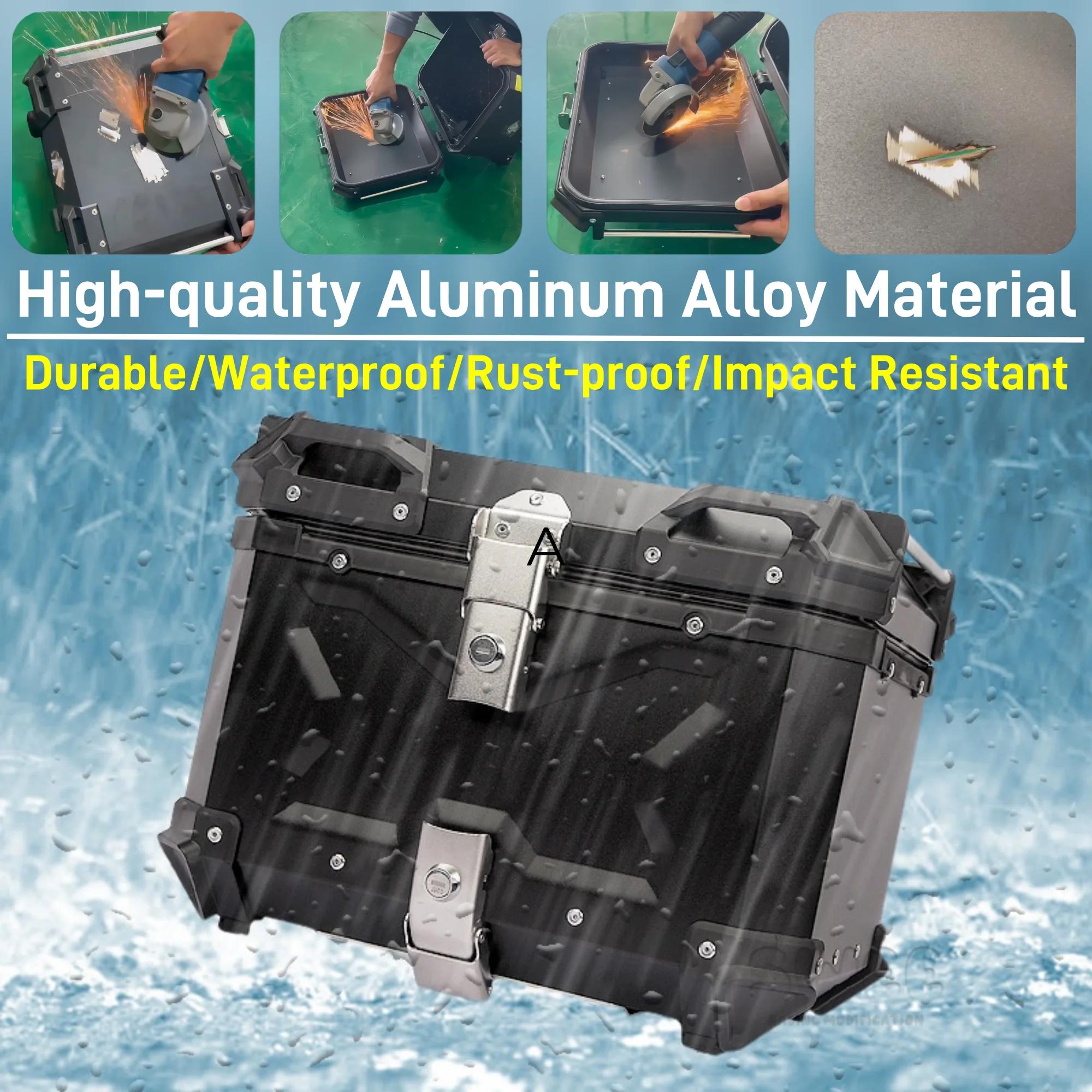 Motorcycle Rear Top Box Motorbike Tail Storage Case Waterproof Lockable For Autocycle Drea | Wish