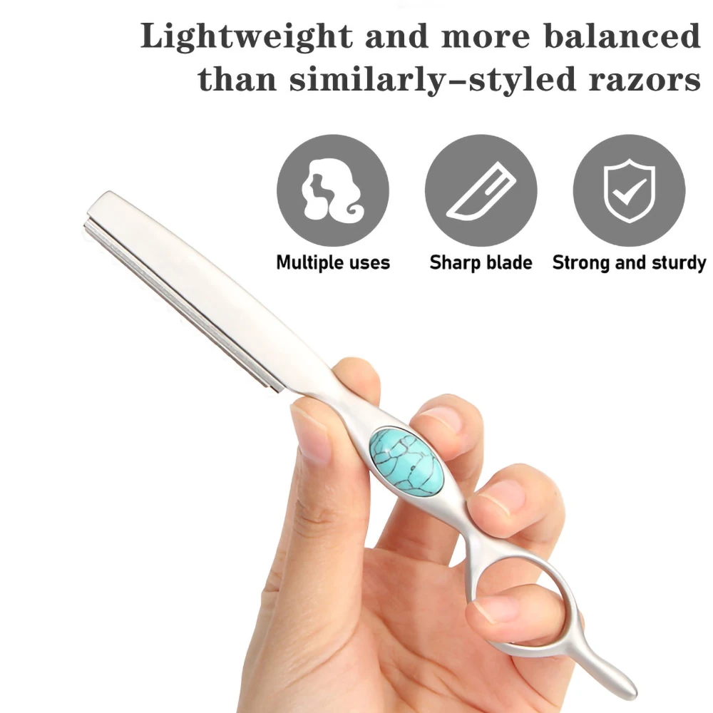 Professional Sharp Barber Razor Blade Purple Dragon Hair Razors Cut Hair Cutting Thinning Knife Salon Tools