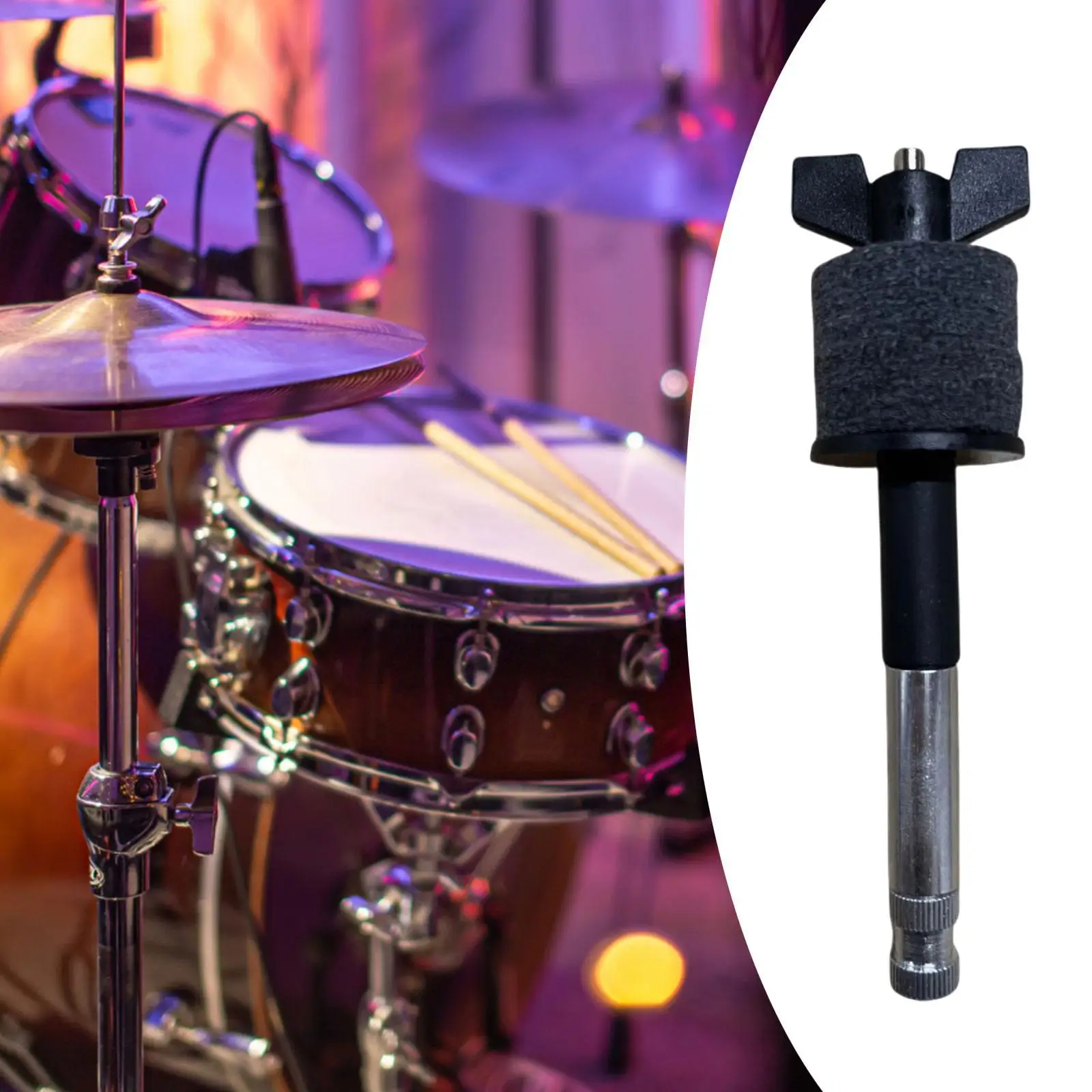 Water Cymbal Stand Metal Musical Instrument Part for Girls Boys Kids Drummer
