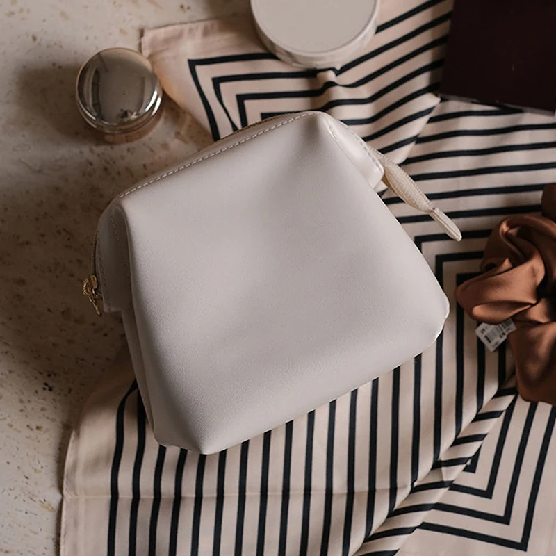 

Mini Cosmetic Bag Organizer Women's Fashion PU Bag Lipstick Bag Travel Organizer Small Coin Storage Bag Organizer