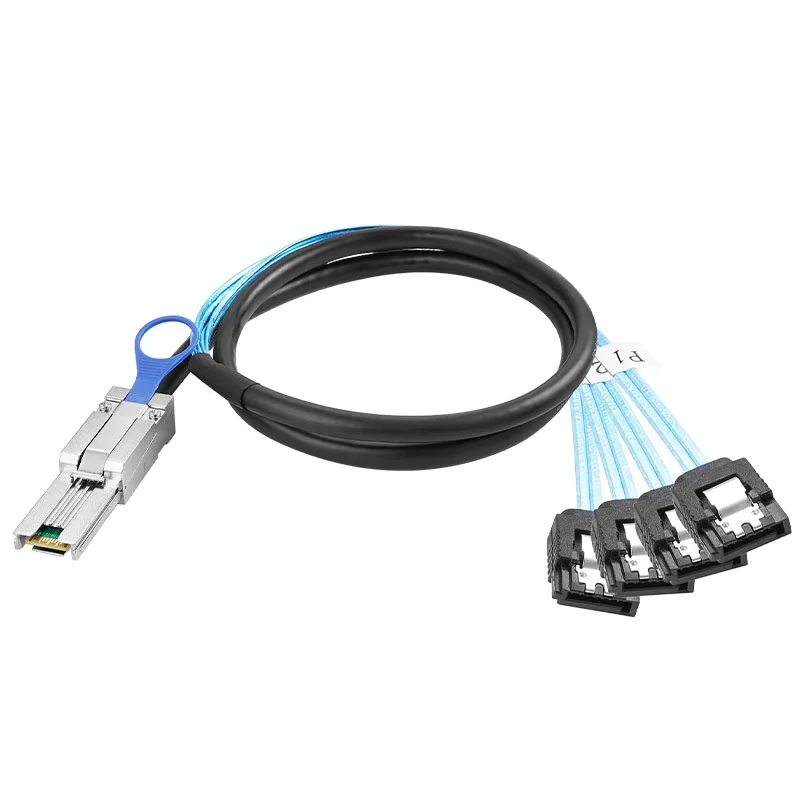 Mini SAS SFF8088 Male To  4 SATA Cable Internal SFF8088 Motherboard Controller To 4 SATA  Hard Disk External Data Cable