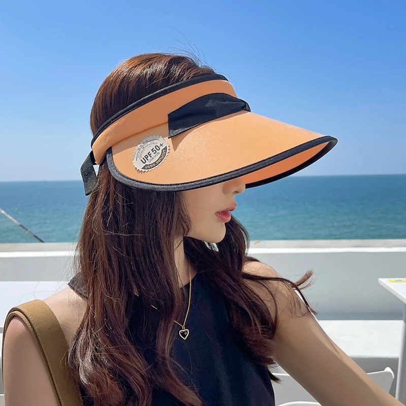 Summer Women Sun Hat Visor Empty Top 