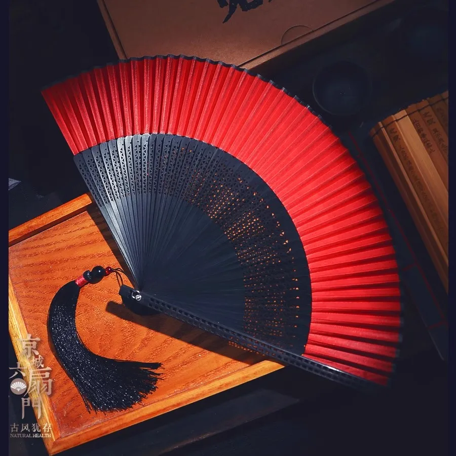 Chinese Style 7 Inch Bamboo Folding Fan Plain Square Pattern Handheld Fan for Women Hanfu Qipao Summer Gift Natural Blank Fan