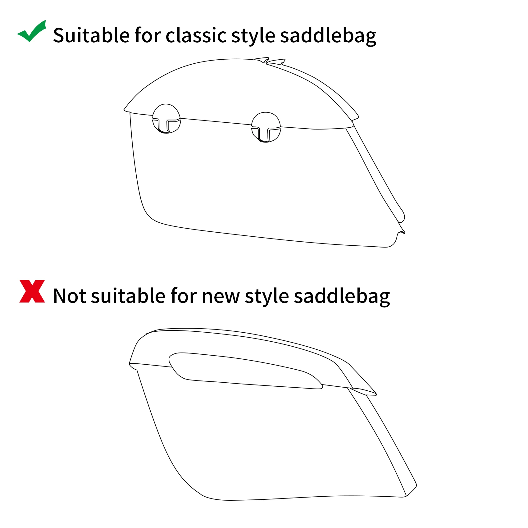 Motorcycle saddlebag Pinnacle Saddlebag Protector Trim Guard Rails for Indian Roadmaster Chieftain Dark Horse Springfield Chieftain Elite