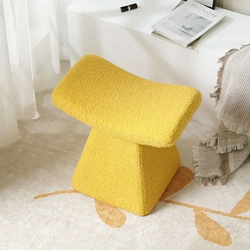 

Household Makeup Stools Bedroom Dressing Chairs Shoe Changing Stools Sofas Side Ottomans Simple Footrest Bench Vanity Chair