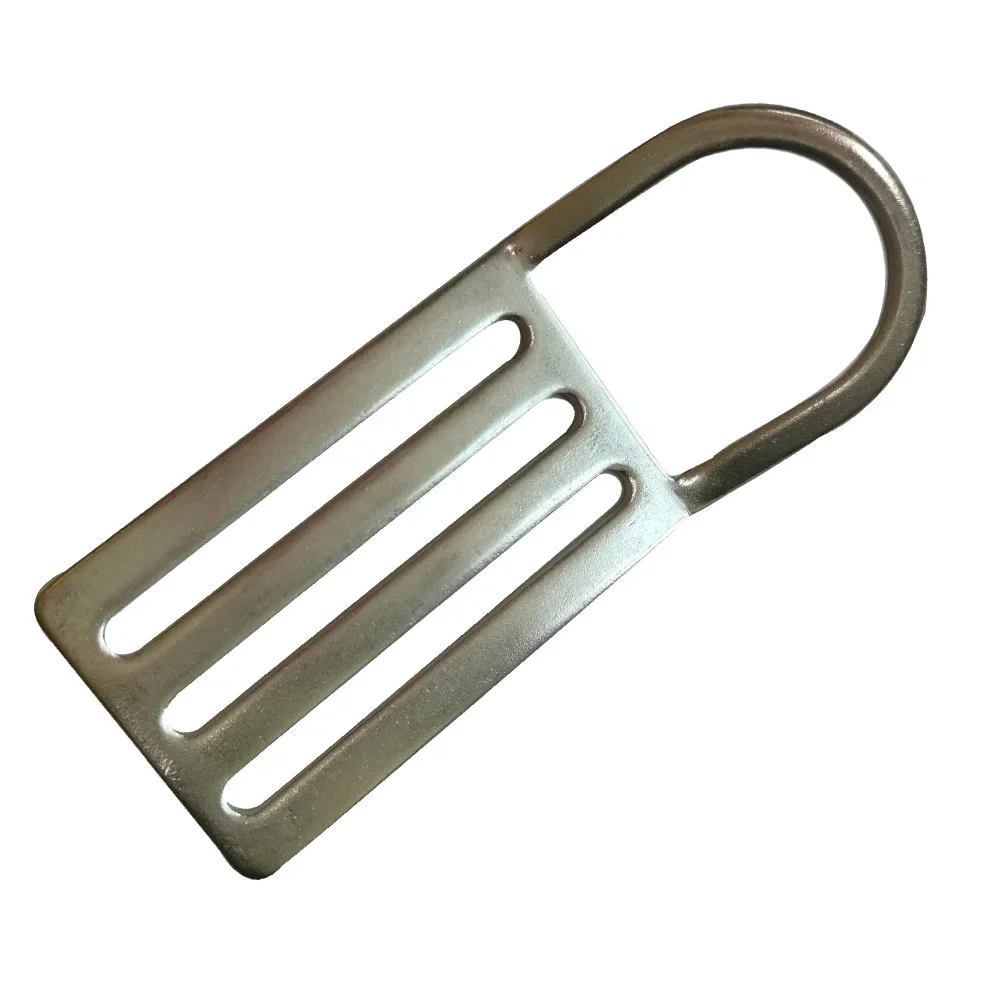 Stainless Steel Diving Weight Belt Keeper with D-Ring and Webbing Retainer