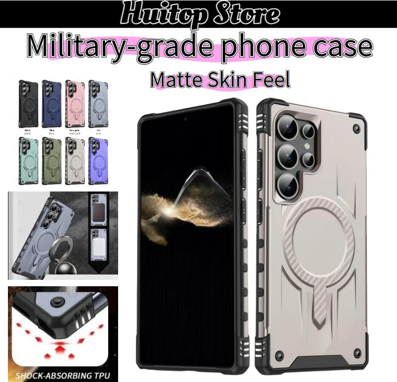 Military-Grade Airbag Drop-Proof Magnetic Protective Phone Case