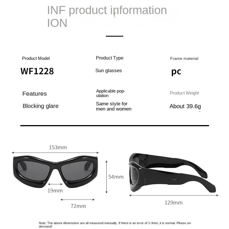 Hot Selling Trendy Men Cycling Climbing Glasses Girlsfashionable Sunglasse High-end Silver Sunglasses Y2K Square SunglassesUV400
